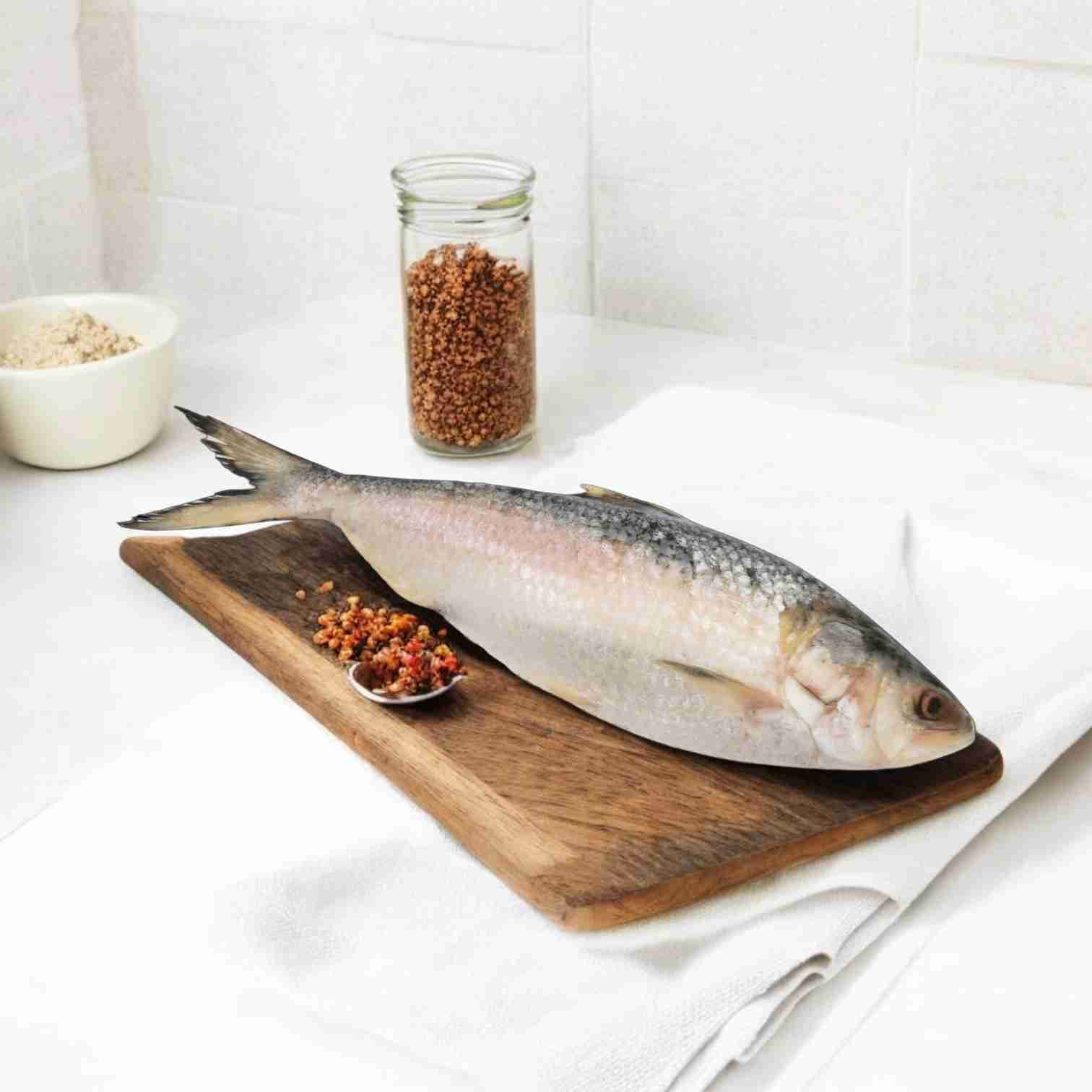 Hilsa Fish (Padma river)( 1.3 kg - 1.5 kg) - Whole, Cut, Cleaned